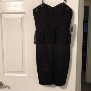 Black strapless dress from Sacks Fifth Avenue